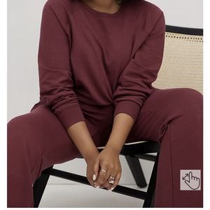 New with tags Soft Raglan wine colored sweatshirt